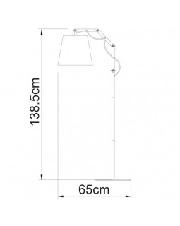 Торшер ARTE Lamp A5700PN-1WH-foto5