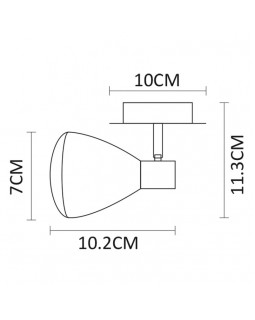 Спот ARTE Lamp A6008AP-1BK-foto3