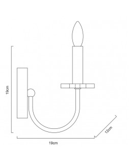 Бра ARTE Lamp A6062AP-1WH-foto3