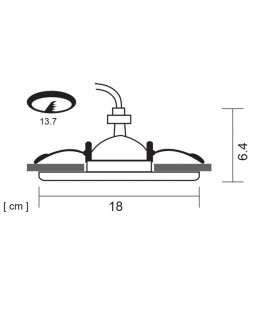 Встраиваемый светильник ARTE Lamp A6664PL-1BK-foto5