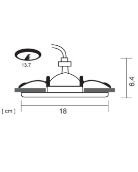 Встраиваемый светильник ARTE Lamp A6664PL-1BK-foto5