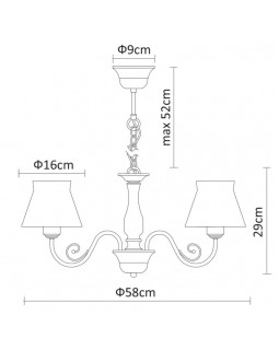 Подвесная люстра ARTE Lamp A7021LM-5WH-foto5