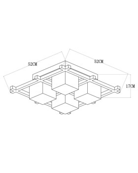 Накладной светильник ARTE Lamp A8252PL-4CK-foto4