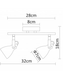 Спот ARTE Lamp A9189AP-2GY-foto4