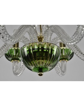 Подвесная люстра Bohemia Ivele Crystal 1308/6/165 G Cl/Clear-Green/H-1K-foto3