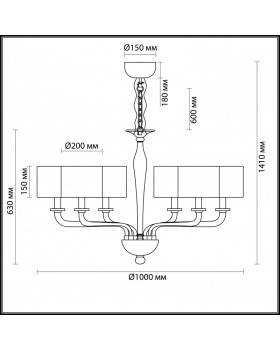 Подвесная люстра Odeon Light 4727/6-foto4
