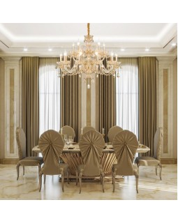 Подвесная люстра Eurosvet 10097/15 золото/тонированный хрусталь Strotskis-foto2