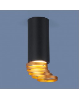 Накладной светильник Elektrostandard DLN102 GU10 черный/золото