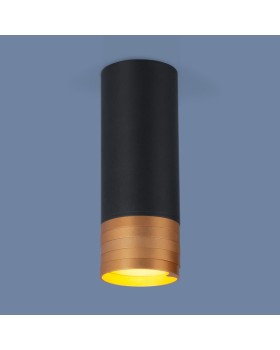 Накладной светильник Elektrostandard DLN102 GU10 черный/золото-foto3