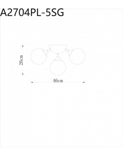 Накладной светильник ARTE Lamp A2704PL-5SG-foto4