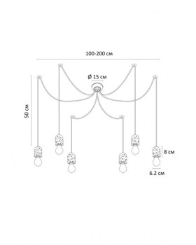 Подвесная люстра ARTE Lamp A4321SP-6GY-foto3