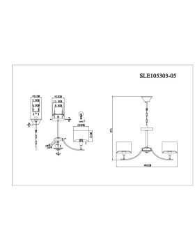 Подвесная люстра Evoluce SLE105303-05-foto4