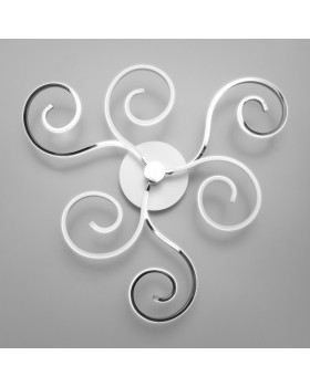 Накладная люстра Eurosvet 90149/3 белый/хром-foto3