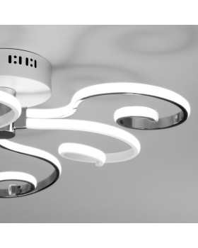 Накладная люстра Eurosvet 90149/3 белый/хром-foto4