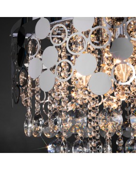 Подвесная люстра Eurosvet 10114/6 хром/прозрачный хрусталь Strotskis-foto3