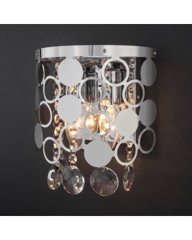 Бра Eurosvet 10114/2 хром/прозрачный хрусталь Strotskis-foto2