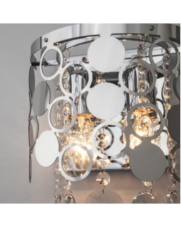 Бра Eurosvet 10114/2 хром/прозрачный хрусталь Strotskis-foto3