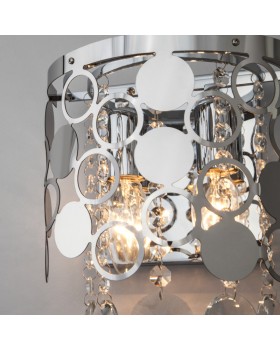 Бра Eurosvet 10114/2 хром/прозрачный хрусталь Strotskis-foto3