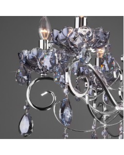 Подвесная люстра Eurosvet 10109/6 хром/лазурный хрусталь Strotskis-foto4