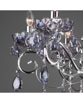 Подвесная люстра Eurosvet 10109/6 хром/лазурный хрусталь Strotskis-foto4