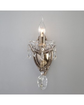 Бра Eurosvet 10103/1 античная бронза/прозрачный хрусталь Strotskis-foto2