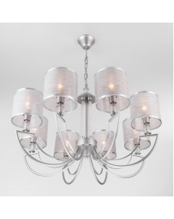 Подвесная люстра Eurosvet 60099/8 серебро-foto3