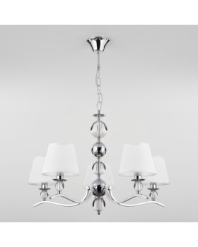 Подвесная люстра Eurosvet 60097/5 хром-foto3