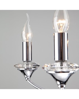 Подвесная люстра Eurosvet 60096/5 хром-foto2