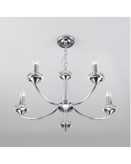 Подвесная люстра Eurosvet 60096/5 хром-foto3