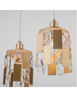 Подвесной светильник Eurosvet 50101/3 перламутровое золото-foto4