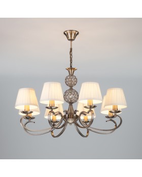 Подвесная люстра Eurosvet 60089/8 античная бронза-foto2
