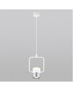 Подвесной светильник Eurosvet 50165/1 LED белый/серебро-foto2