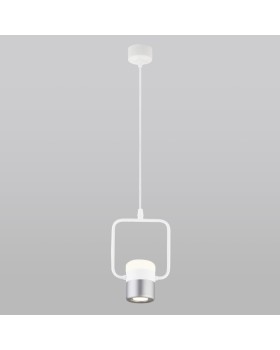 Подвесной светильник Eurosvet 50165/1 LED белый/серебро-foto2