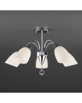 Люстра на штанге Eurosvet 30149/5 хром-foto3