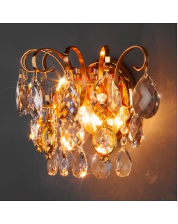 Бра Eurosvet 10081/2 золото/прозрачный хрусталь Strotskis-foto3