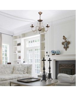 Подвесная люстра Eurosvet 60018/3 черный с золотом-foto2