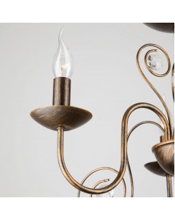 Подвесная люстра Eurosvet 60018/3 черный с золотом-foto3