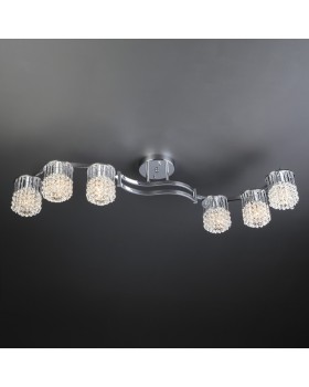 Люстра на штанге Eurosvet 3222/6 хром Strotskis-foto3
