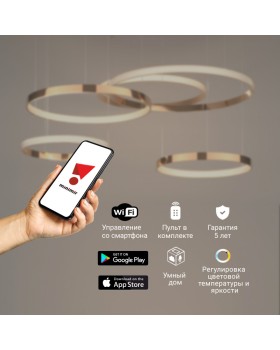 Подвесная люстра Eurosvet 90275/5 медный Smart-foto7