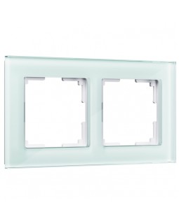 Рамка Werkel WL01-Frame-02 / Рамка на 2 поста (натуральное стекло,стекло)