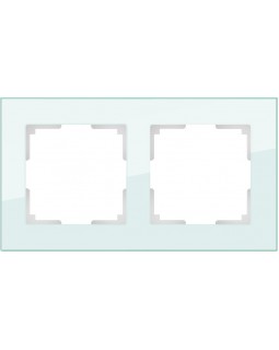 Рамка Werkel WL01-Frame-02 / Рамка на 2 поста (натуральное стекло,стекло)-foto2