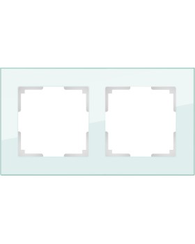 Рамка Werkel WL01-Frame-02 / Рамка на 2 поста (натуральное стекло,стекло)-foto2