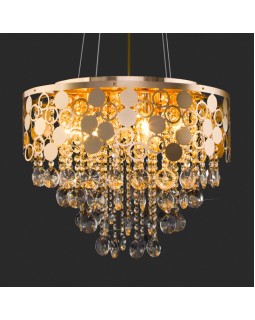 Подвесная люстра Eurosvet 10123/8 золото/прозрачный хрусталь Strotskis Smart (10114/8)-foto2