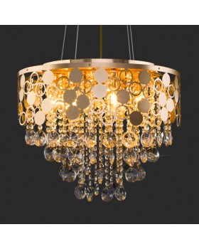 Подвесная люстра Eurosvet 10123/8 золото/прозрачный хрусталь Strotskis Smart (10114/8)-foto2