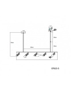 Люстра на штанге Kink Light 07615-5,19-foto2