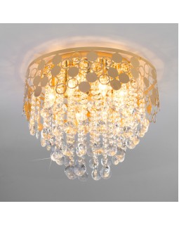 Подвесная люстра Eurosvet 10123/8 золото/прозрачный хрусталь Strotskis Smart (10114/8)-foto4