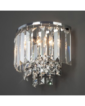 Бра Eurosvet 10121/2 хром/прозрачный хрусталь Strotskis (10105/2)-foto2