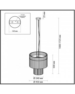 Каскадная люстра Odeon Light 4938/6A-foto2