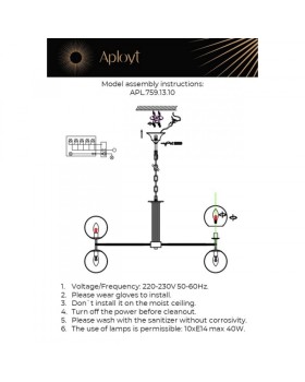 Подвесная люстра APLOYT APL.759.13.10-foto22