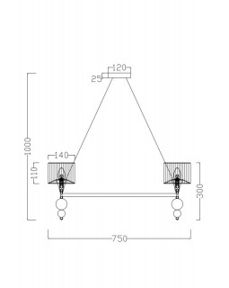 Подвесная люстра Freya FR5093PL-08CH-foto4